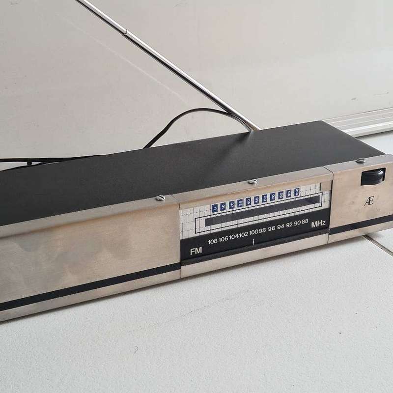 Rare and unique vintage AE FM radio with vintage KIC speaker.