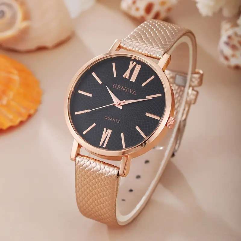 Fashionable and Versatile Women's Casual Geneva Quartz Watch