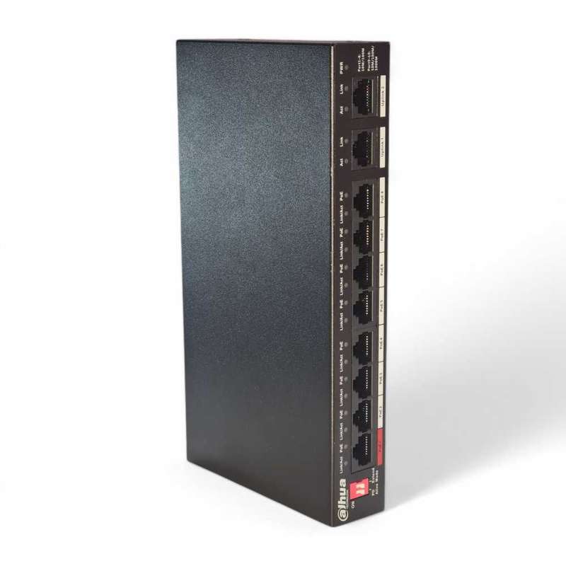 Dahua 10-Port Unmanaged Desktop Switch with 8-Port PoE - PFS3010-8ET-96