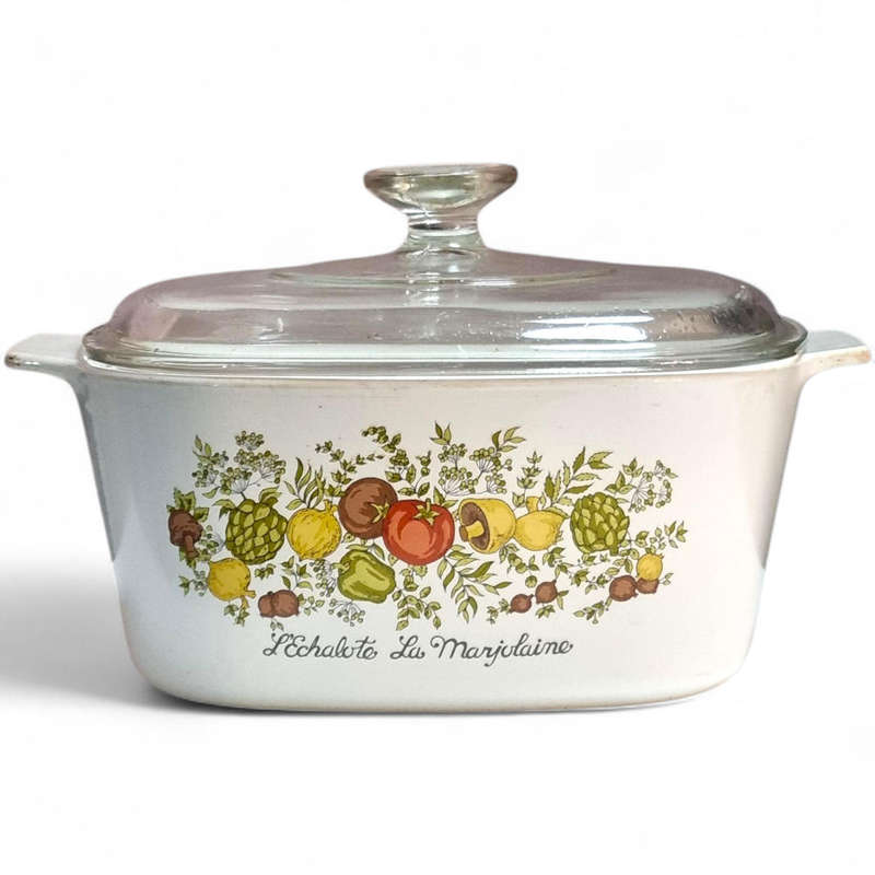 Collectable L'echalote Corning ware Spice Of Life Pot and Casserole in one.