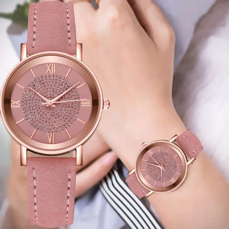 Rhinestone Quartz Watch