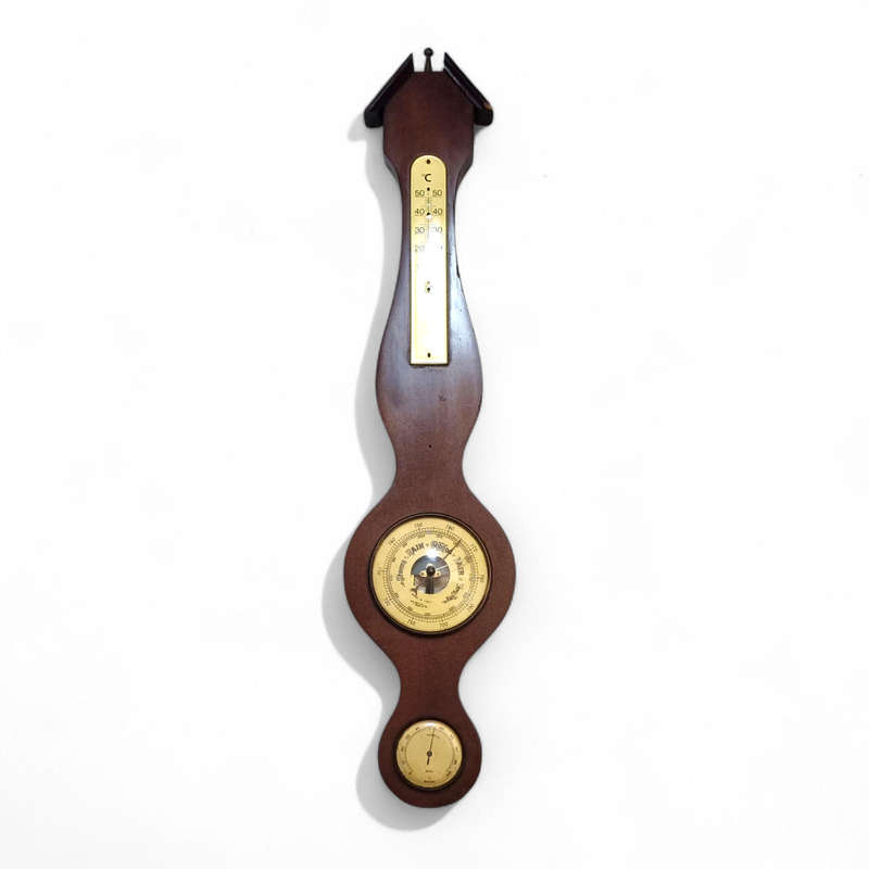 Vintage Barometer and Thermometer