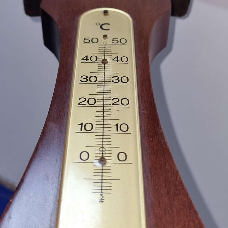 Vintage Barometer and Thermometer