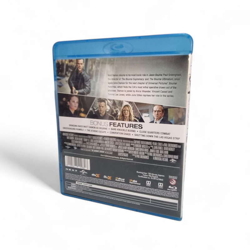 Jason Bourne Blu Ray DVD