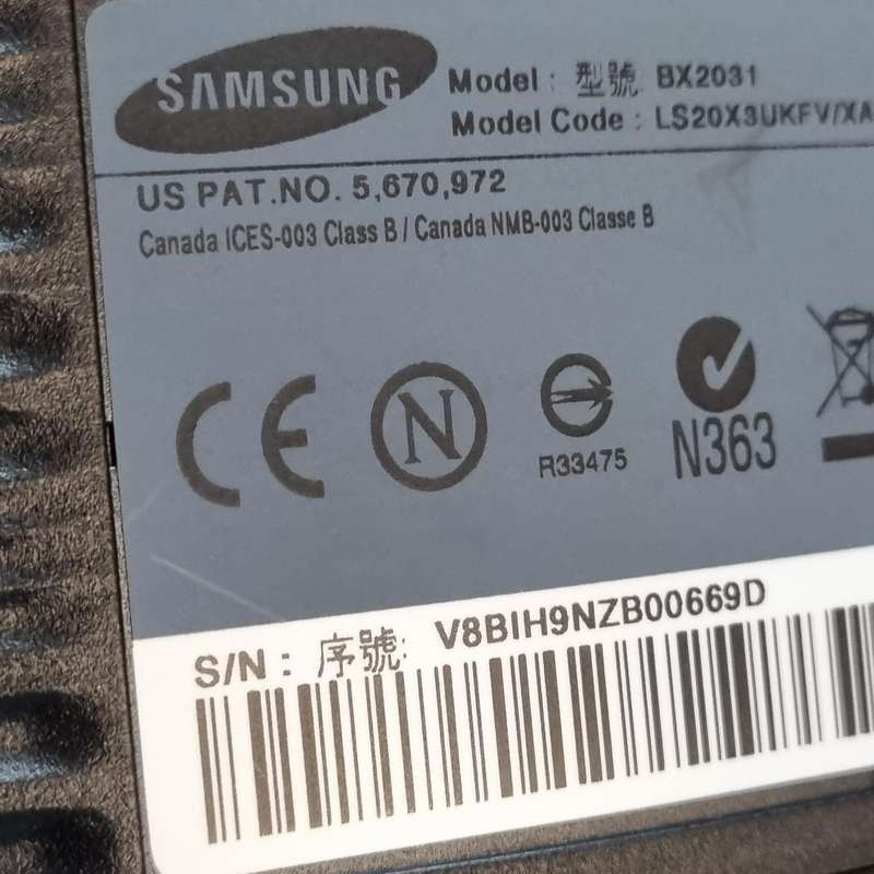 Samsung 20'' HD monitor io