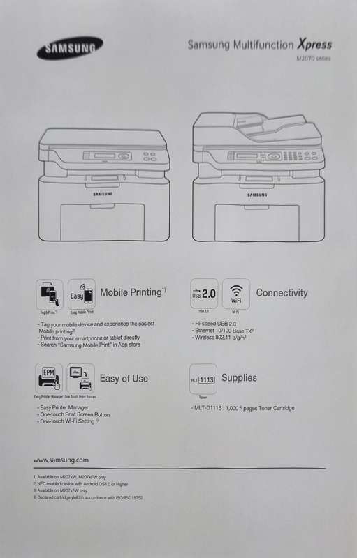 Samsung Laser Printer (100% working)