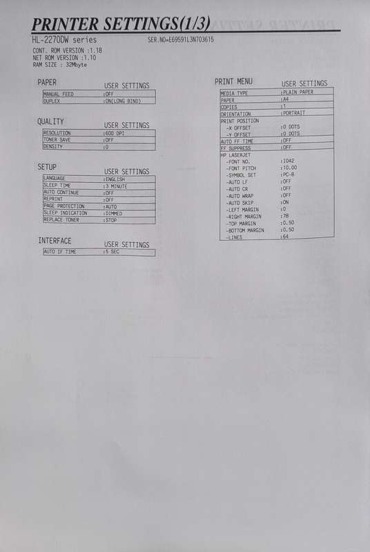 Brother Laser Printer with 100% level Toner.