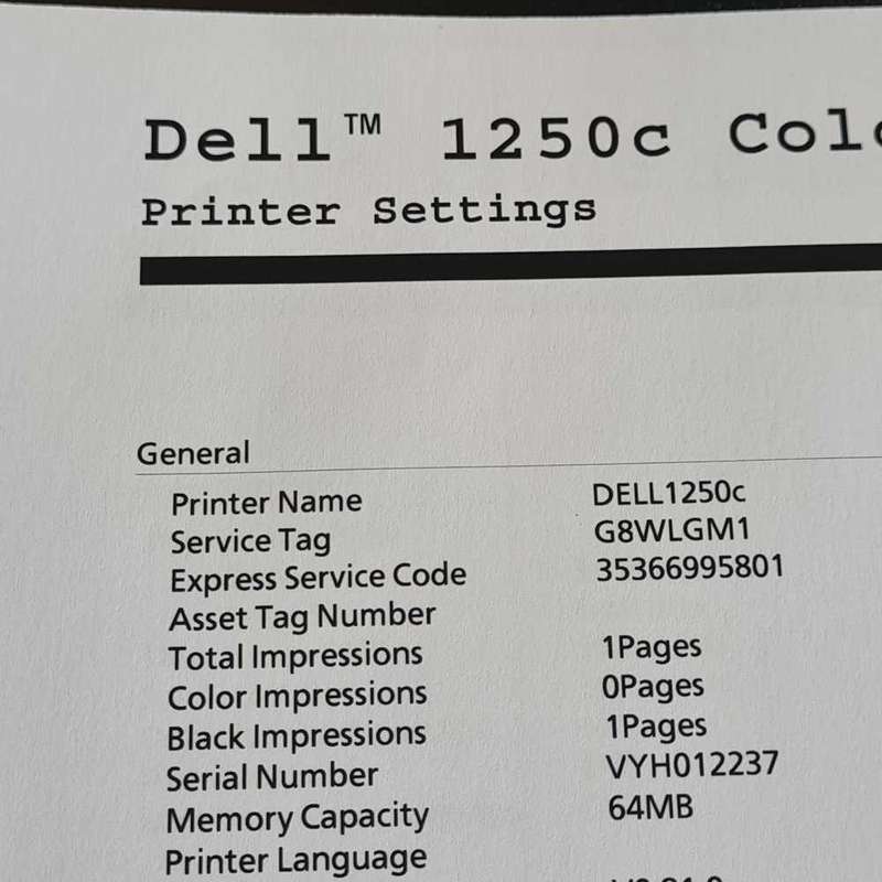 New Dell Color laser printer with full toners