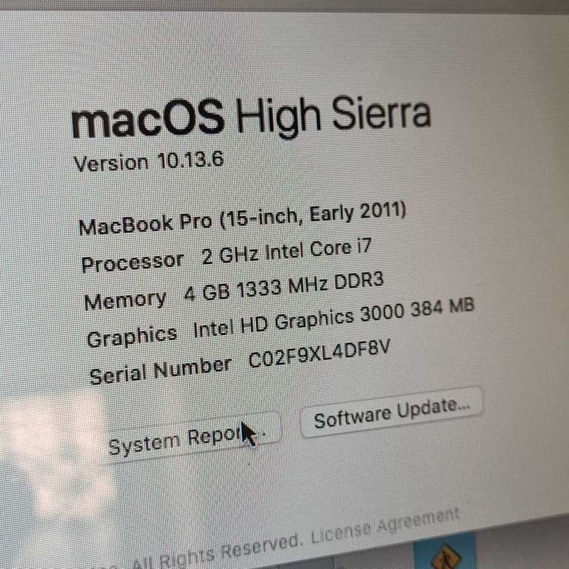 MacBook Pro (15-inch, Early 2011)