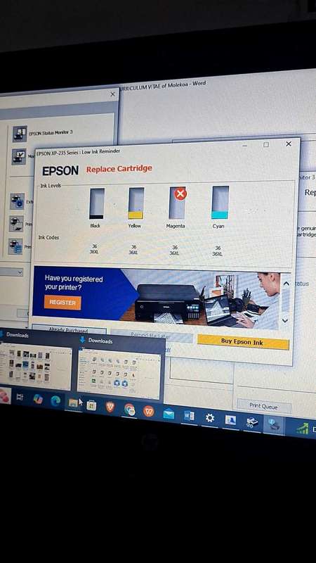 Epson xp-235a wifi printer (99% new)
