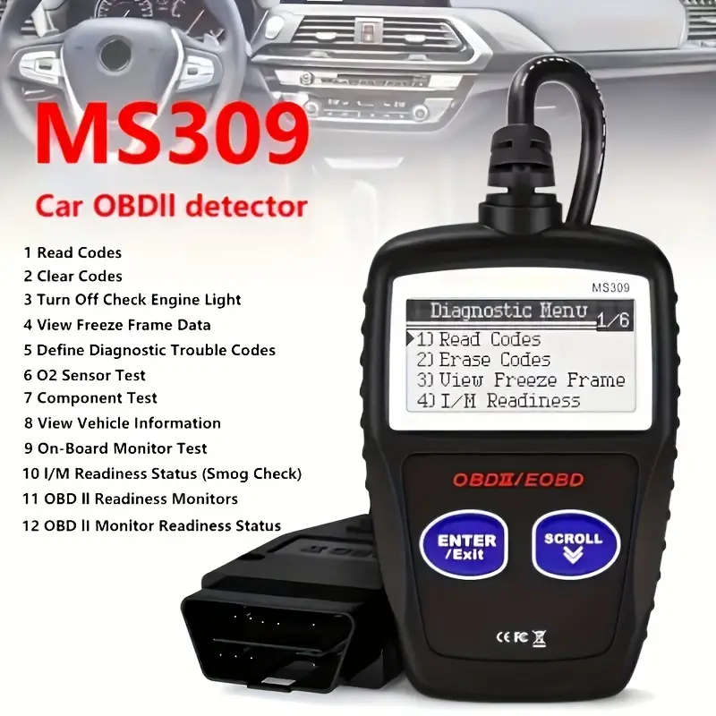 Cars Diagnostic Tool the Upgraded Version of MS309 (Black color)