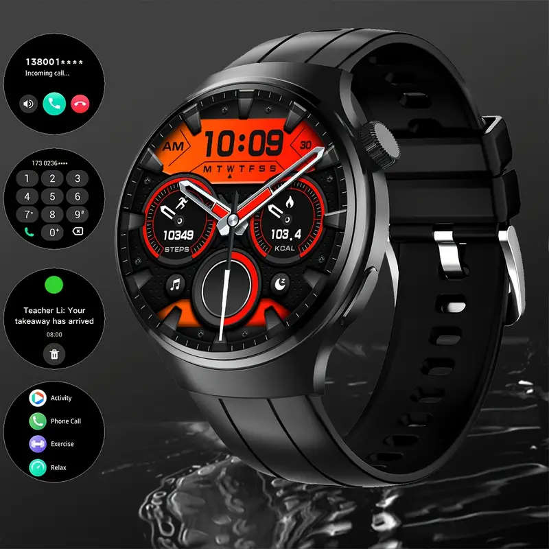 Coiusor Smartwatch for Men & Women - Waterproof IP68, Wireless Calls & Messages, Voice Assistant, 10
