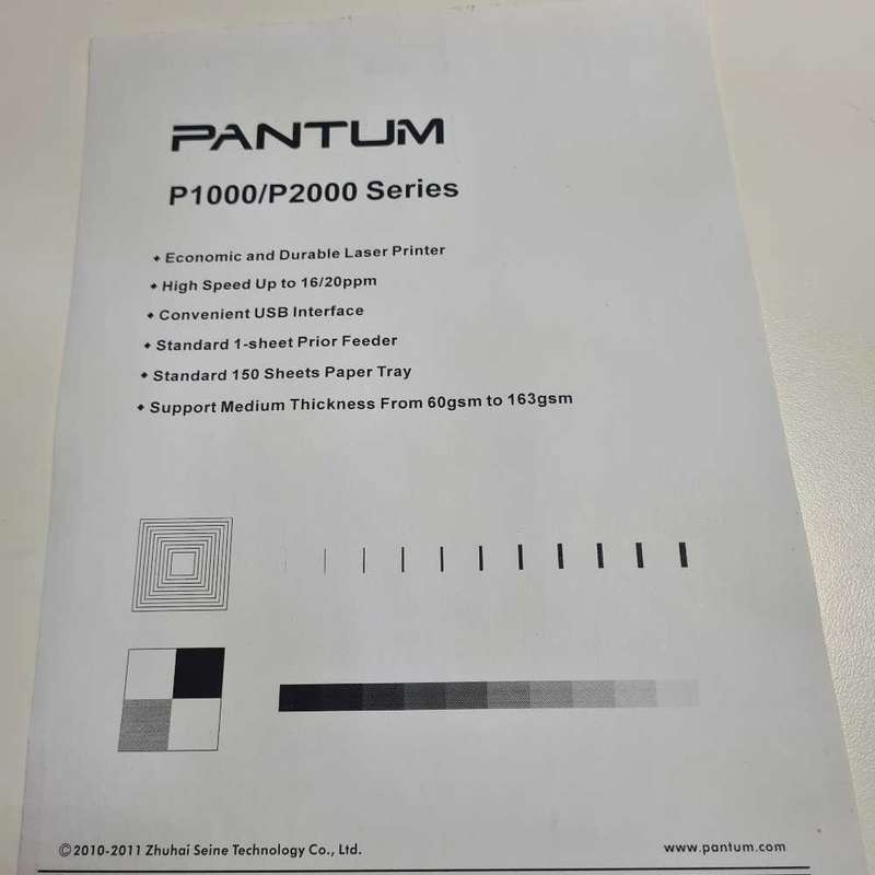 Pantum P2050 laser printer with brand new toner