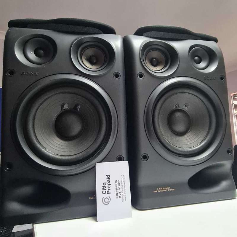 Powerful Sony 3-way speakers.