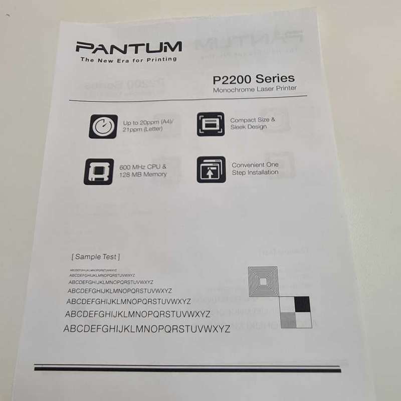 Pantum P2207 Mono Laser Printer