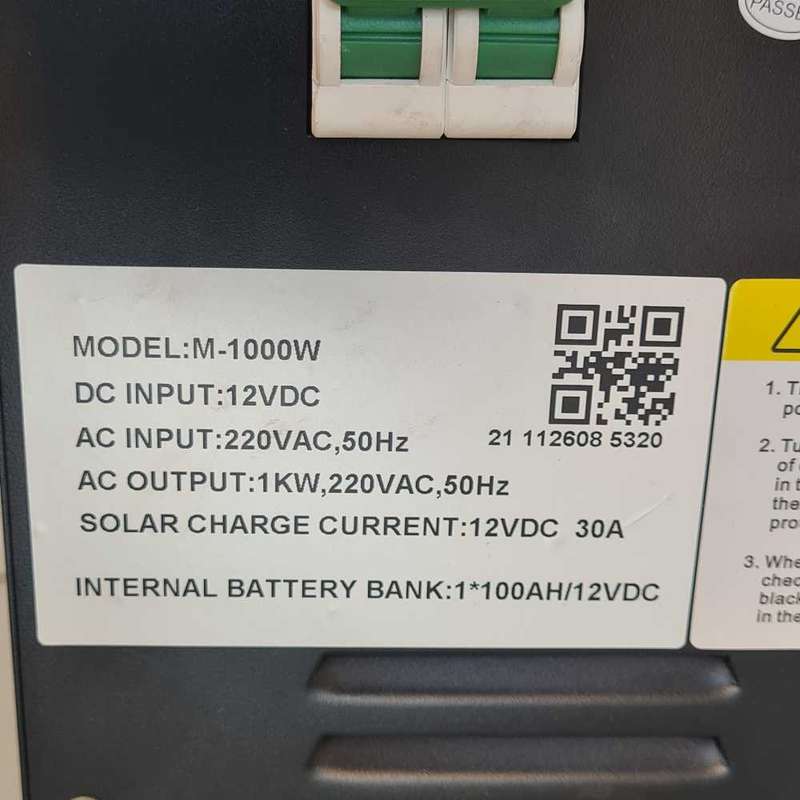 Mecer MODEL:M-1000W ups