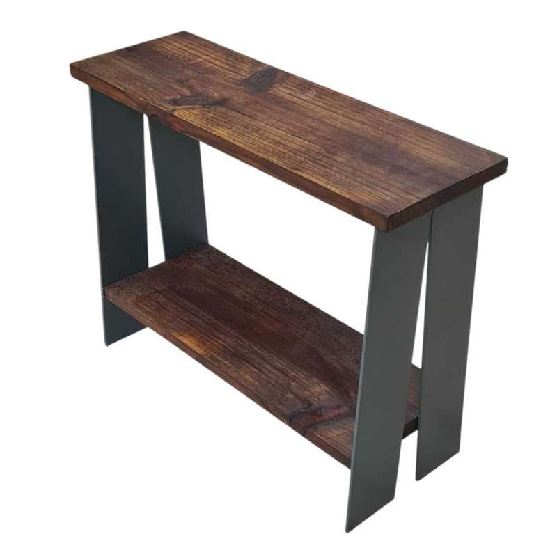 Console Table. Solid wood and heavy steel.
