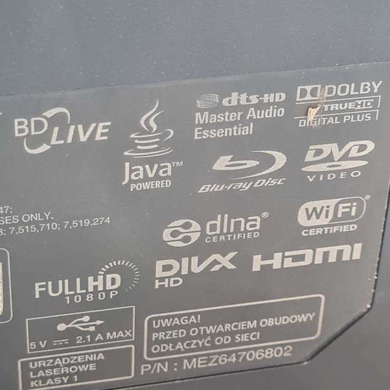 LG bluray sound bar