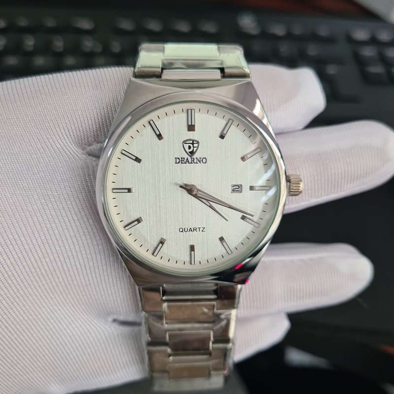 DEARNO Stainless Steel Quartz Watch for Men