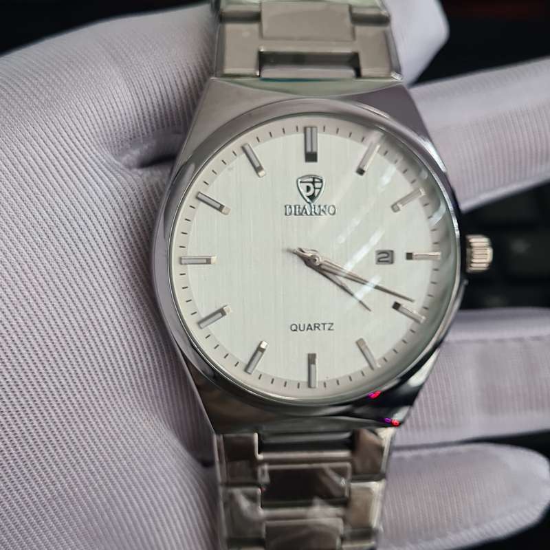 DEARNO Stainless Steel Quartz Watch for Men