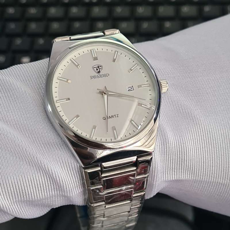 DEARNO Stainless Steel Quartz Watch for Men