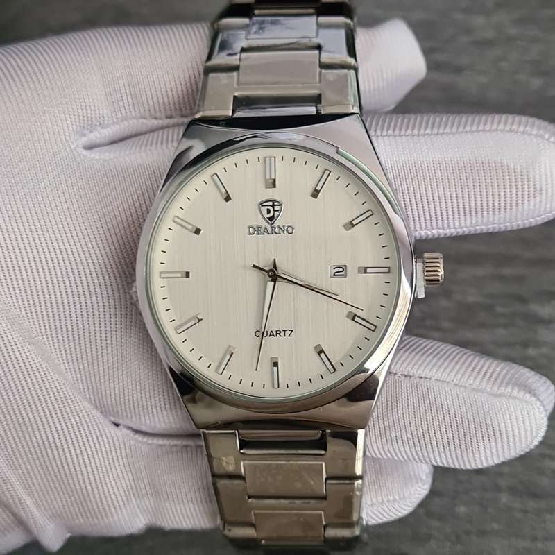 DEARNO Stainless Steel Quartz Watch for Men