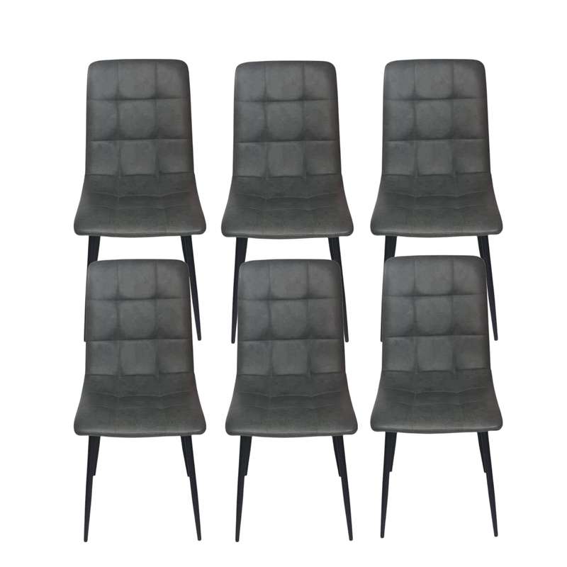 Makro's Belo Leather Touch Dining Chair Metal Dining Chair