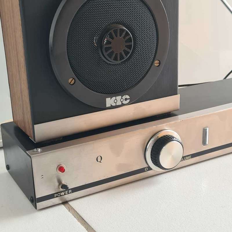 Rare and unique vintage AE FM radio with vintage KIC speaker.