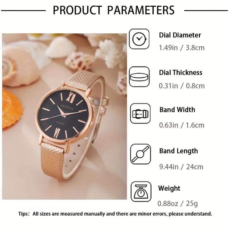 Fashionable and Versatile Women's Casual Geneva Quartz Watch