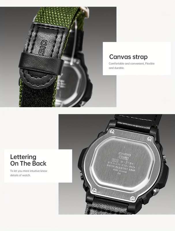CASIO W- Digital Watch Casual Timepiece 50m