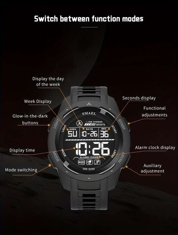 Smael Digital Watch