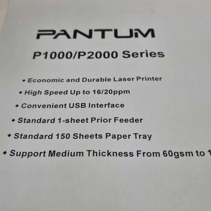 Pantum P2050 laser printer with brand new toner