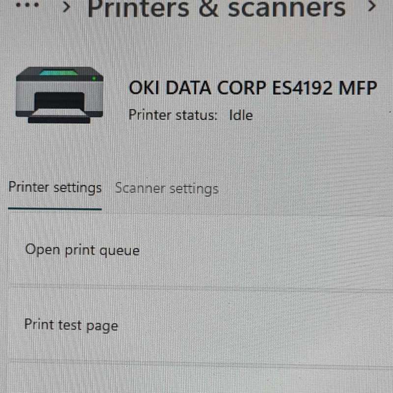 OKI DATA CORP ES4192 MFP