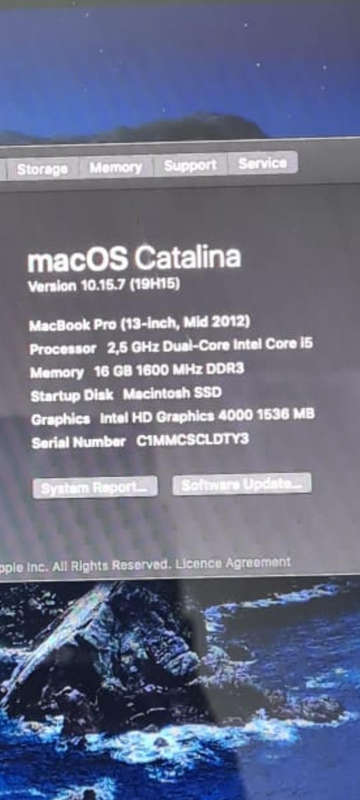 16GB RAM MacBook Pro (13-inch) Core i5.