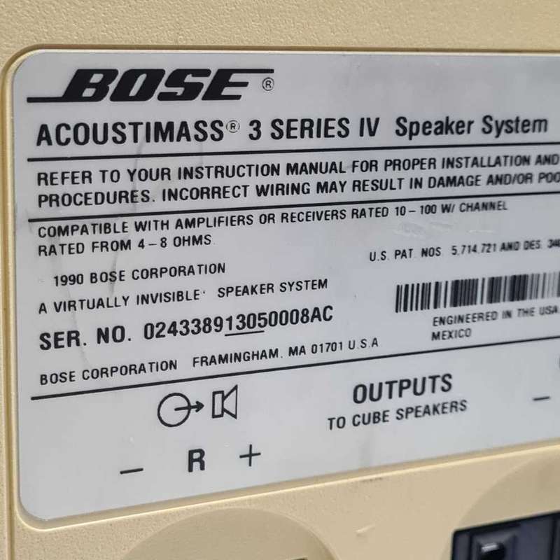 acoustimass 3 series iv speaker Subwoofer