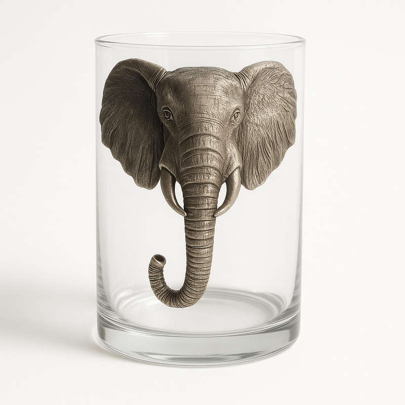 Large Elephant Beer Mug with steel handle