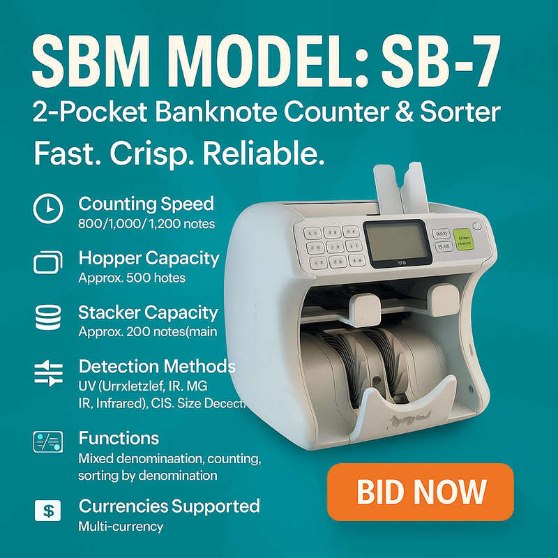 Bill counter with fake notes detection