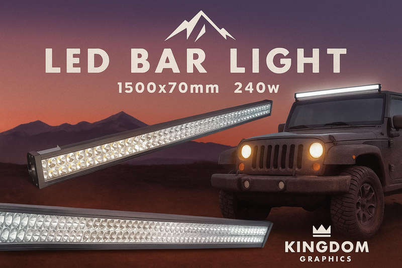 Off-road 1500x70mm LED Light Bar 240w