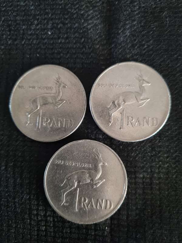 South Africa 1 RAND  set of 3  - 1977 - 1979 - 1983 (1 BID TAKES ALL)