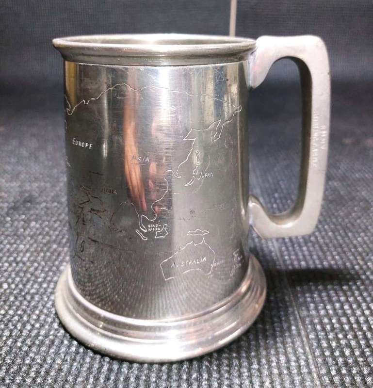 VINTAGE (1960S) ROYAL MAIL STIRLING CASTLE OCEAN LINER PEWTER TANKARD (RARE) PLUS TWO OTHERS