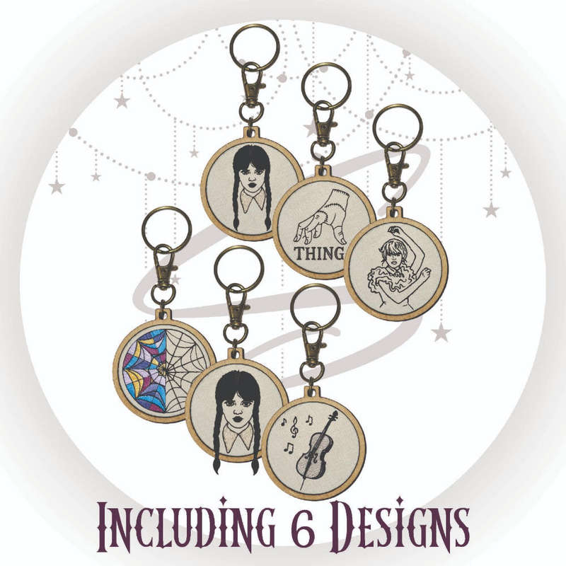 Wednesday Inspired DIY Embroidery Kit