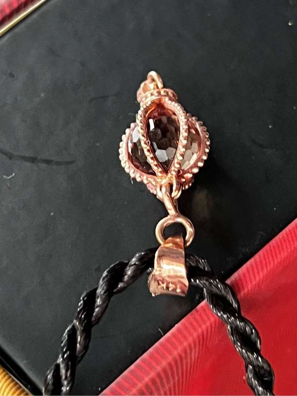 14k Rose Gold Hot Air Balloom pendant with Zultanite