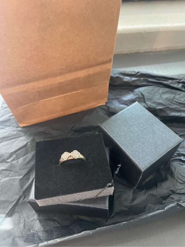 18ct White Gold Diamond Ring van clef