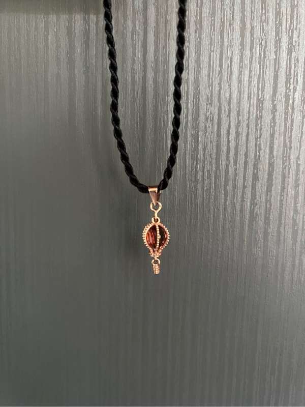 14k Rose Gold Hot Air Balloom pendant with Zultanite