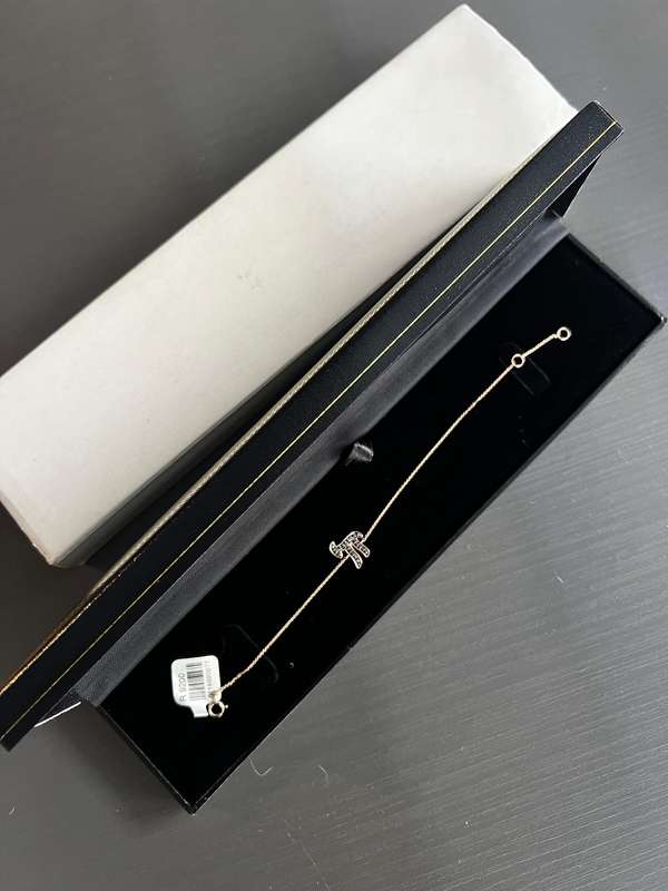 9ct Rose Gold Diamond Bracelet