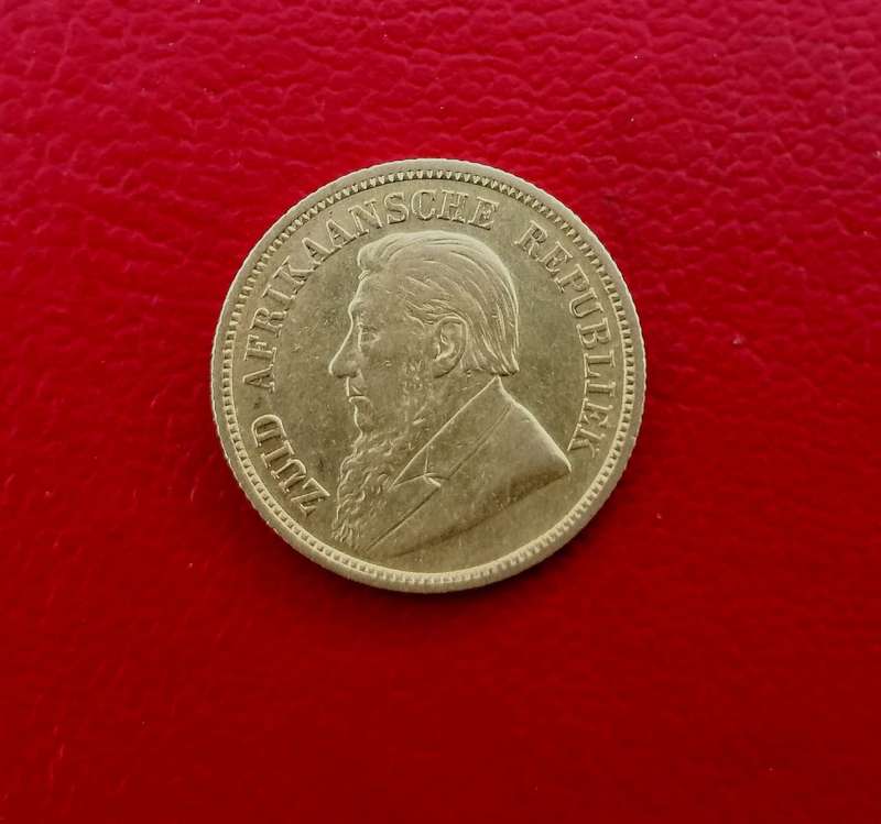 1895 ZAR GOLD Half pond in AU