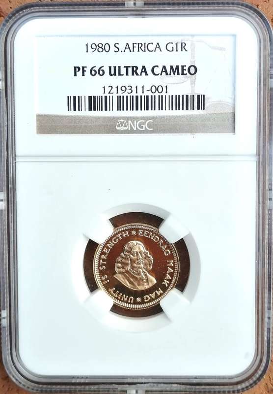 1980 GOLD R1    pf66 ultra cameo