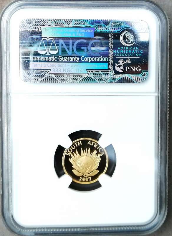 2007 Protea 1/10 GOLD R5 Nelson Mandela speech