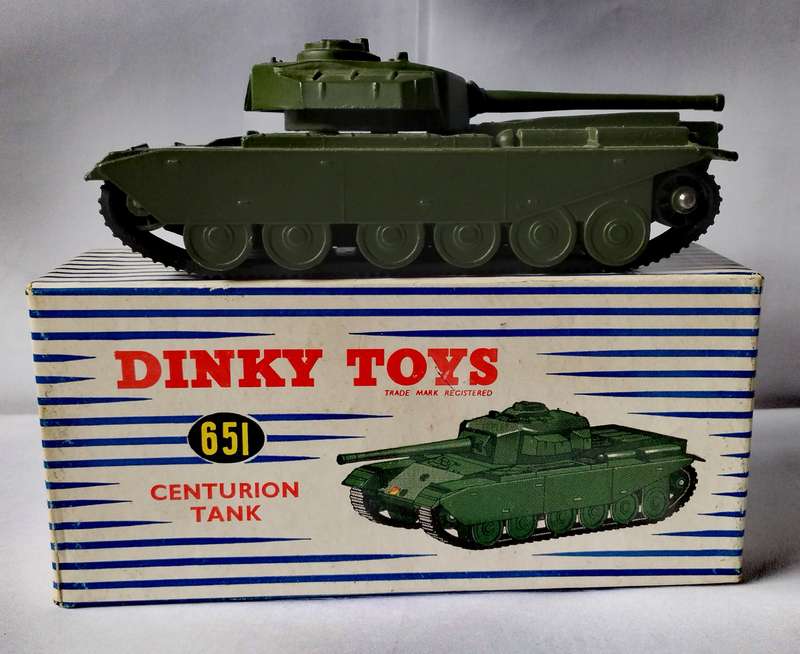Boxed dinky centurion tank