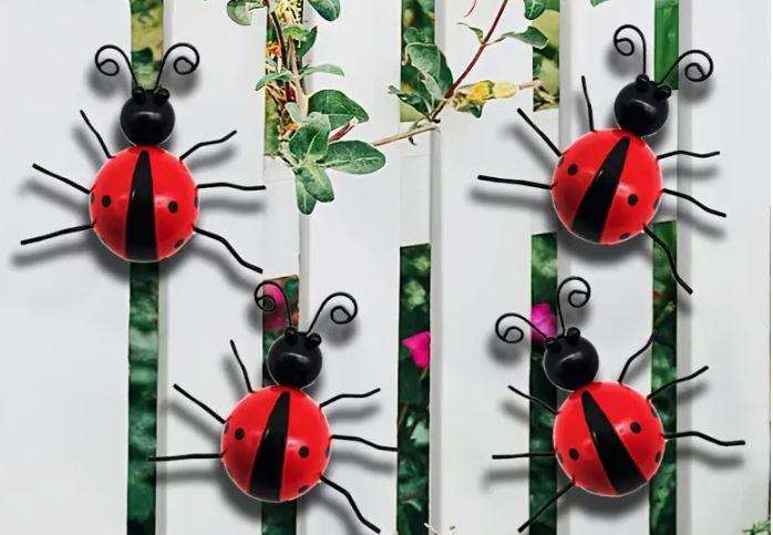 ***4-PIECE***   LADYBUGS (Iron)